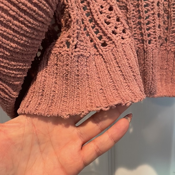 Red by BKE pointelle pullover sweater - Picture 7 of 8